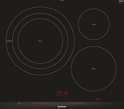 Induction cooktop installed as part of a gas-to-electric kitchen upgrade